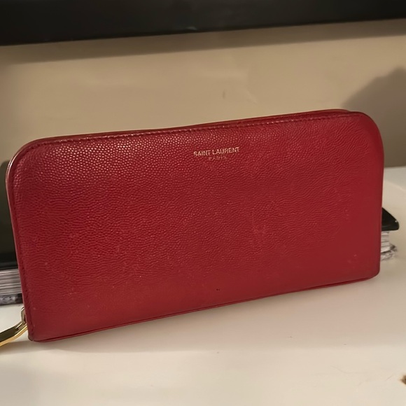Saint Laurent Handbags - Saint Laurent bifold center zippered wallet